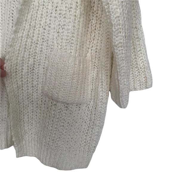 Pol Slouchy Cream Knit Boho Sweater - Picture 4 of 7